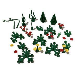 Lot GENUINE LEGO Greenery Plants Trees Bushes Flowers Christmas